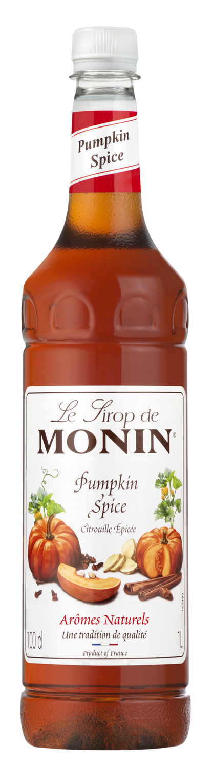 Buy MONIN Pumpkin Spice Syrup. It is perfect for adding an autumnal twist to iced teas, frappes, coffees, cocktails.